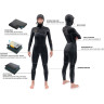 Гидрокостюм женский DAKINE WOMEN'S CYCLONE ZIP FREE HOODED 5/4mm Black Размер 14 DK21W54HC (0604565435507)